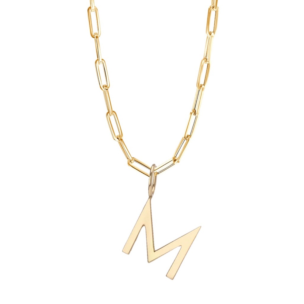 LENA WALD Initial Necklace brand new. Letter M